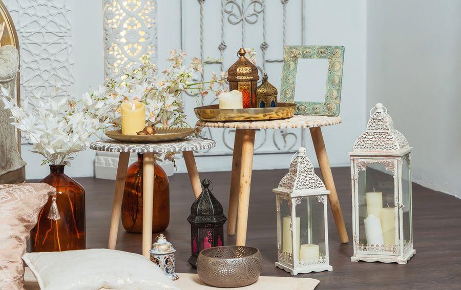 Hang decorative Ramadan lanterns for a magical atmosphere
